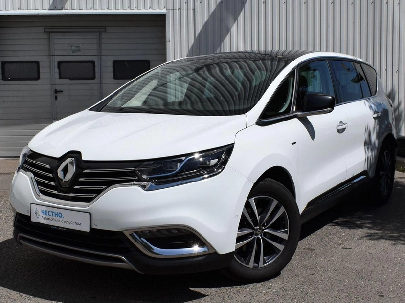 Автомобиль Renault Espace V поколение 2.0d AMT (200 л.с.) Base Белый 2019 с пробегом 86 654 км