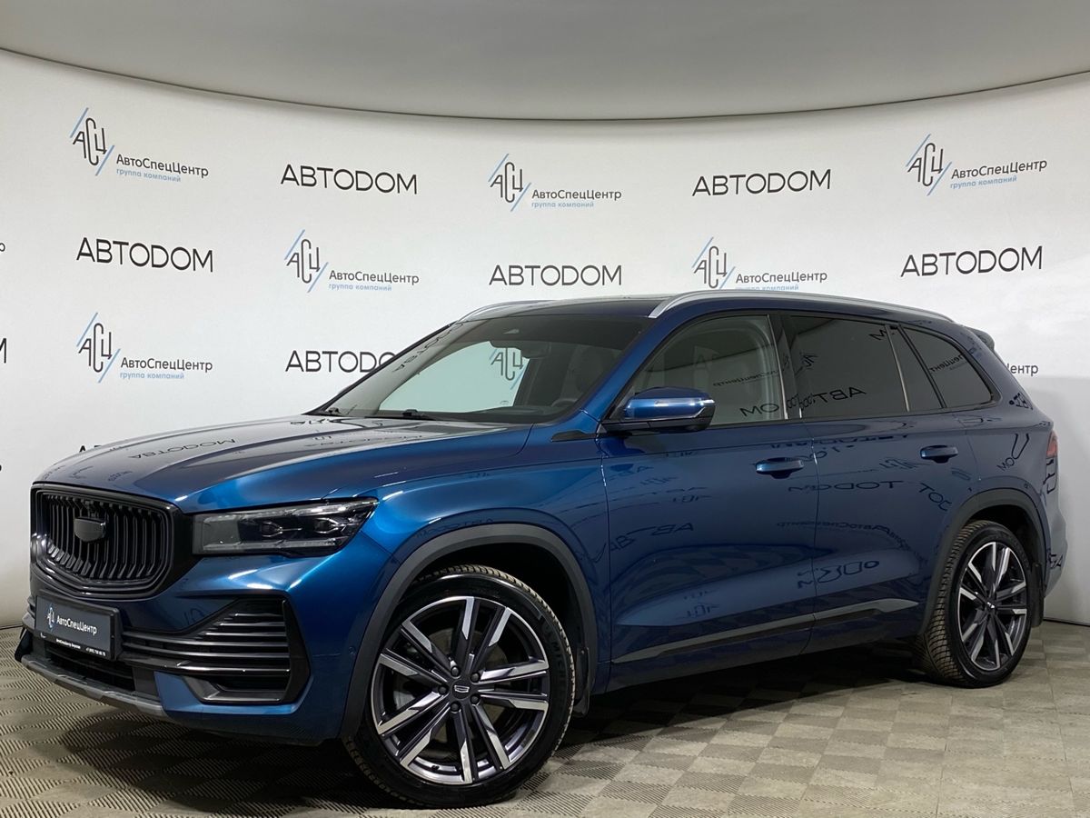 Автомобиль Geely Monjaro I поколение 2.0 AT 4WD (238 л.с.) Exclusive (2023) Синий 2024 с пробегом 32 382 км