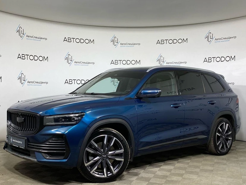 Автомобиль Geely Monjaro I поколение 2.0 AT 4WD (238 л.с.) Exclusive (2023) Синий 2024 с пробегом 32 382 км