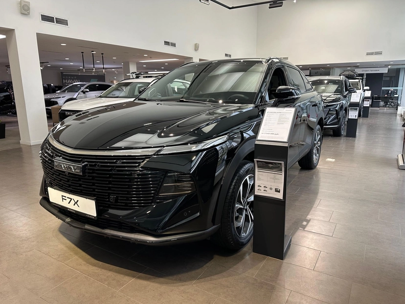 Автомобиль Haval F7x II поколение 2.0 AMT 4WD (192 л.с.) Premium Чёрный 2025 новый