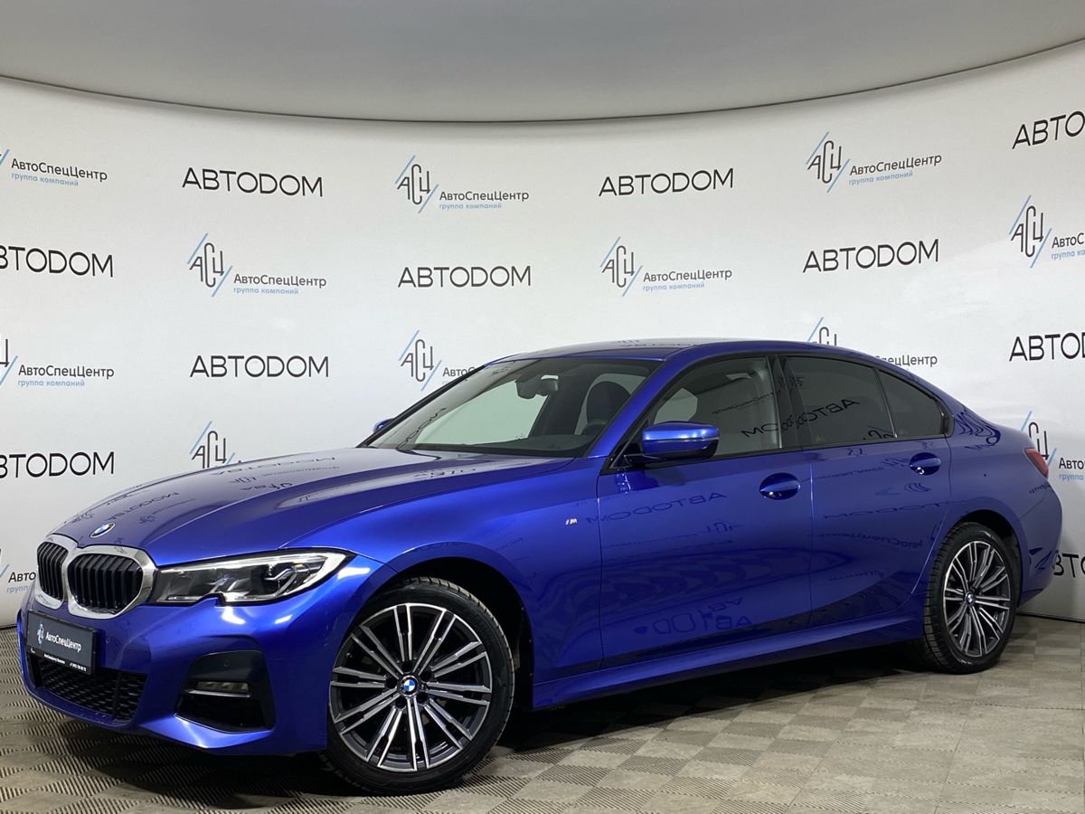 BMW 3 серии VII поколение (G20/G21/G28) 320 2.0d AT 4WD (190 л.с.) M Sport Синий 2020 с пробегом 82 674 км