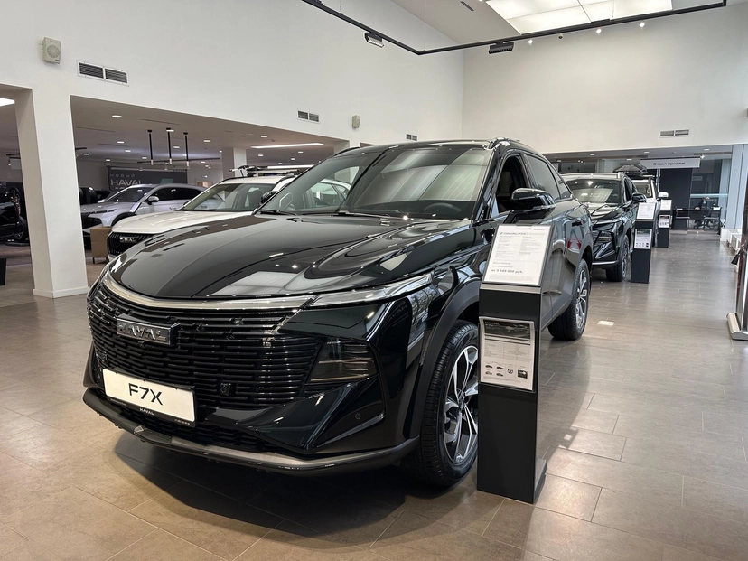 Автомобиль Haval F7x II поколение 2.0 AMT 4WD (192 л.с.) Premium Чёрный 2025 новый