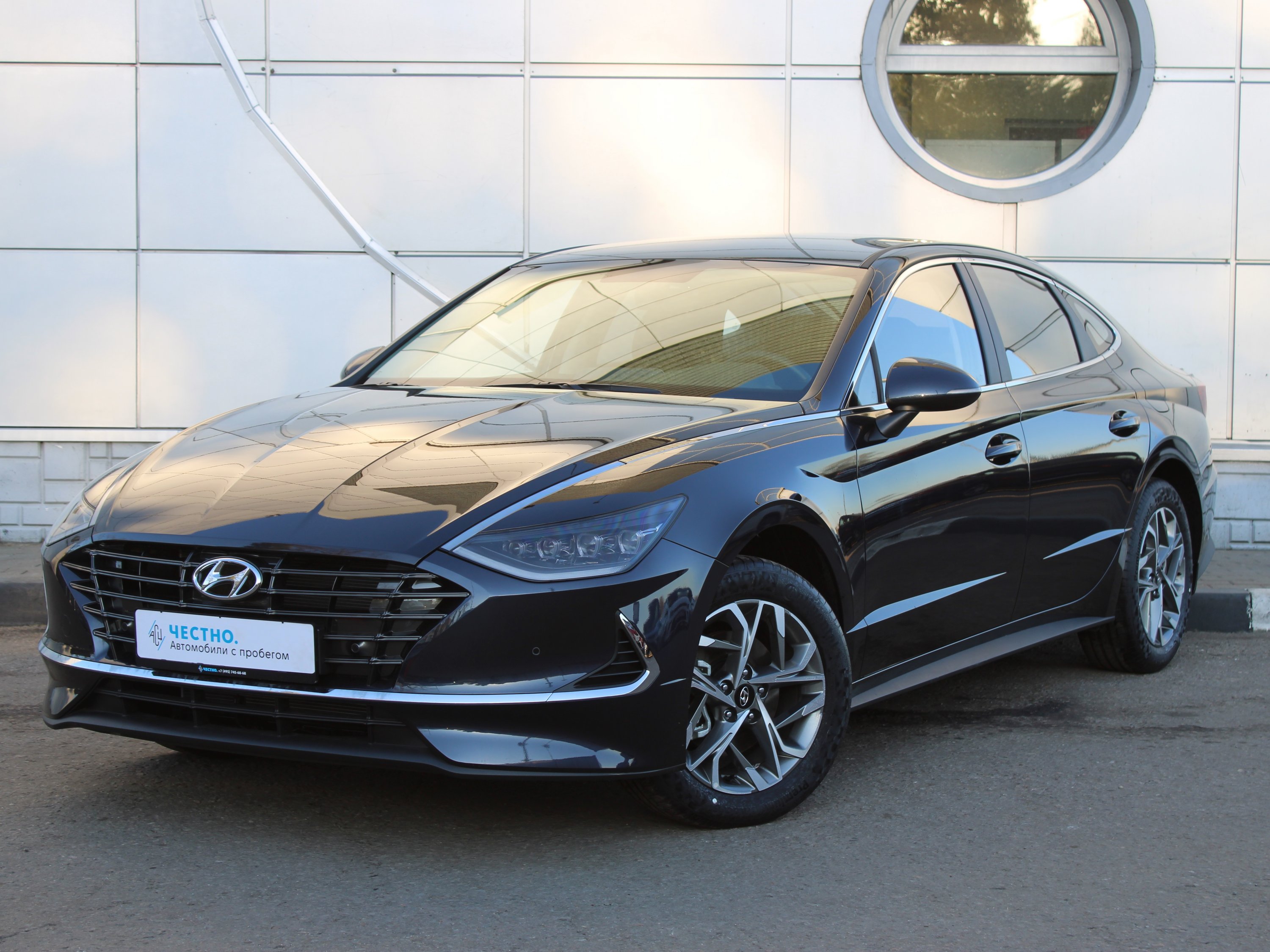 Автомобиль Hyundai Sonata VIII поколение (DN) 2.0 AT (150 л.с.) Comfort (Winter) Синий 2022 с пробегом 74 км