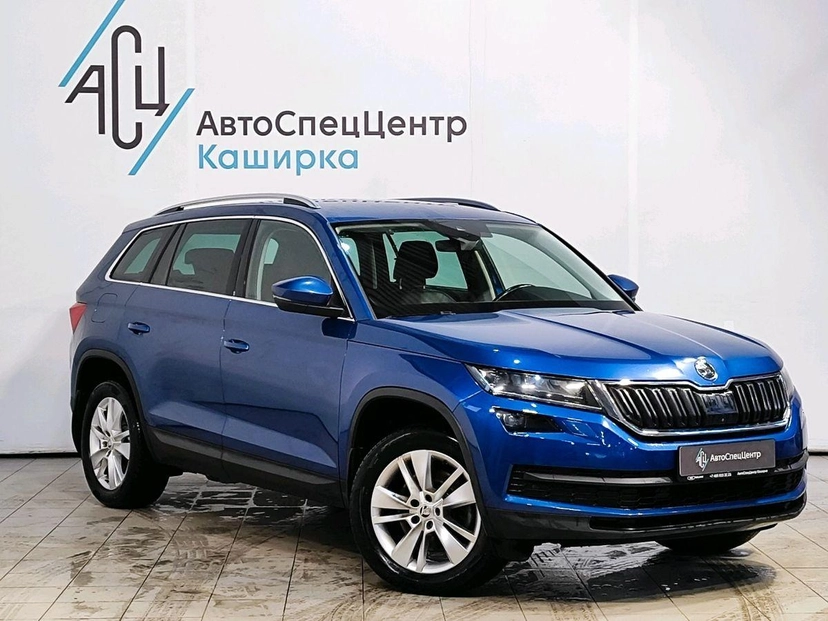 Автомобиль Skoda Kodiaq I поколение 2.0 AMT 4WD (180 л.с.) Style Синий 2019 с пробегом 121 094 км