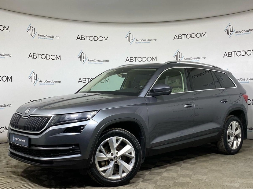 Автомобиль Skoda Kodiaq I поколение 2.0 AMT 4WD (180 л.с.) Style Plus Серый 2019 с пробегом 225 000 км