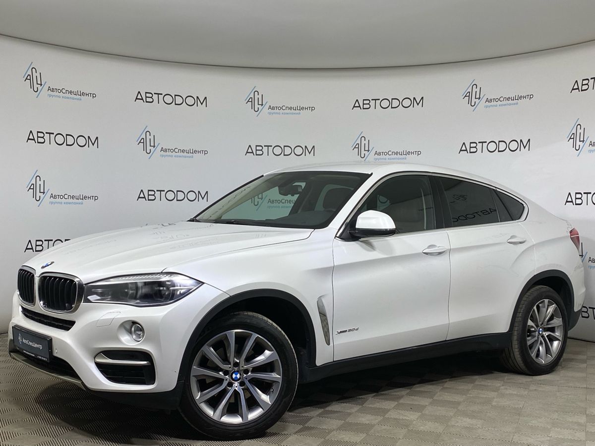 BMW X6 II поколение (F16) 3.0d AT 4WD (249 л.с.) Luxury Белый 2017 с пробегом 143 166 км