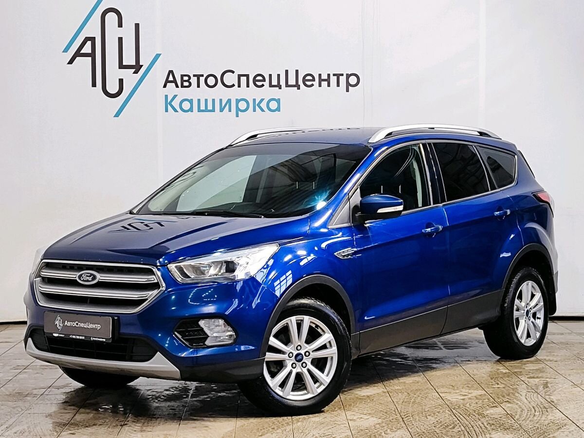 Автомобиль Ford Kuga II [рестайлинг] 2.5 AT (150 л.с.) Trend Plus Синий 2018 с пробегом 153 037 км