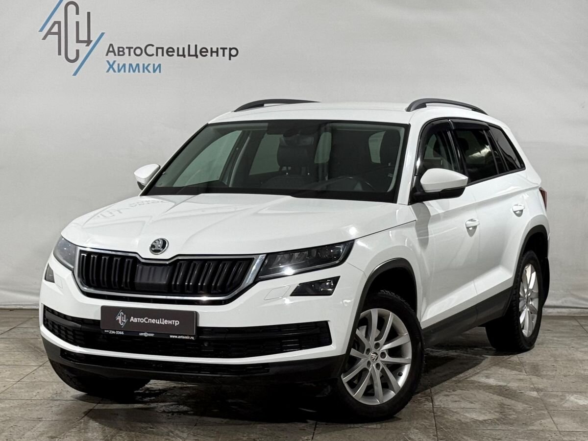 Автомобиль Skoda Kodiaq I поколение 1.4 AMT 4WD (150 л.с.) Active Белый 2018 с пробегом 134 000 км