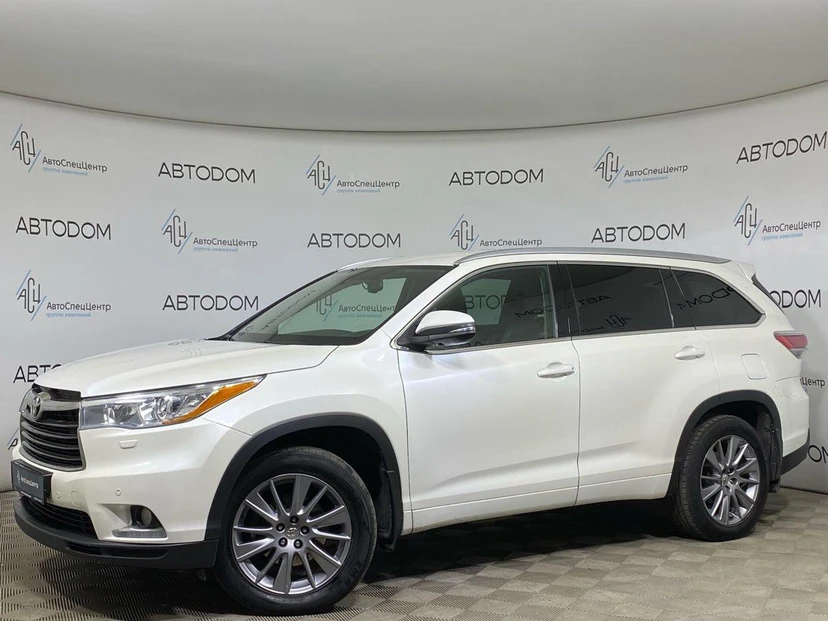 Toyota Highlander III поколение 3.5 AT 4WD (249 л.с.) Luxe Белый 2014 с пробегом 223 280 км