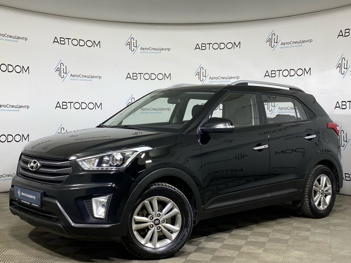 Автомобиль Hyundai Creta I поколение 2.0 AT 4WD (149 л.с.) Travel + Advanced + Style Чёрный 2017 с пробегом 203 941 км