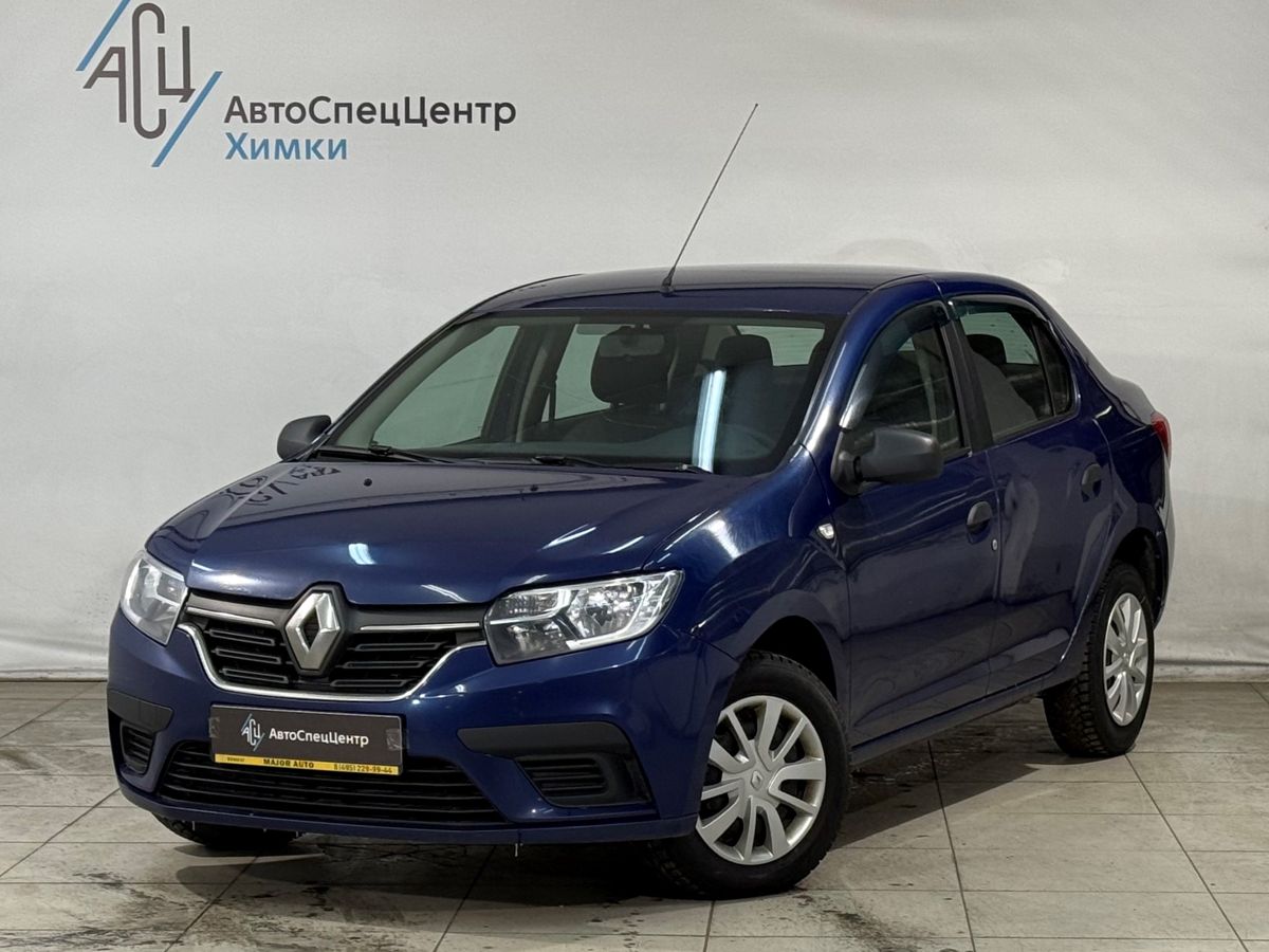 Автомобиль Renault Logan II [рестайлинг] 1.6 MT (82 л.с.) Access Синий 2018 с пробегом 186 000 км