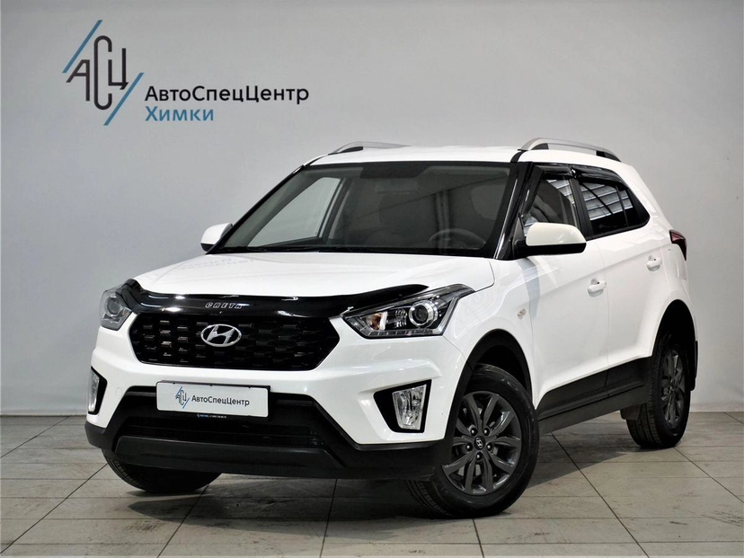 Автомобиль Hyundai Creta I [рестайлинг] 2.0 AT (149 л.с.) Travel + Advanced Белый 2021 с пробегом 35 000 км