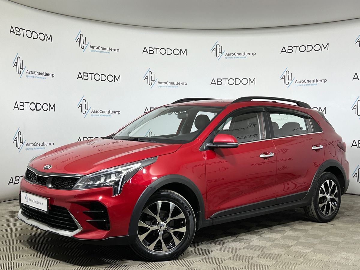 Автомобиль Kia Rio IV [рестайлинг] 1.6 AT (123 л.с.) Premium Красный 2021 с пробегом 75 762 км