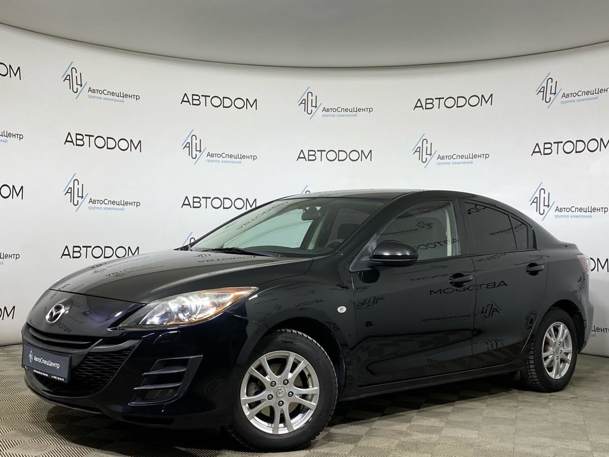 Автомобиль Mazda 3 II поколение (BL) 1.6 AT (105 л.с.) Direct Plus Чёрный 2011 с пробегом 210 045 км