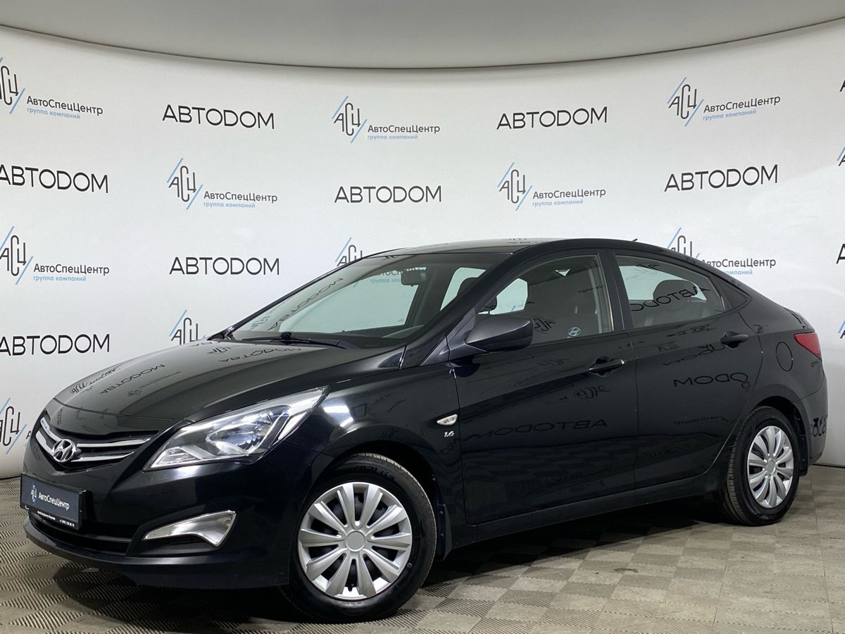 Hyundai Solaris I [рестайлинг] 1.6 AT (123 л.с.) Comfort Чёрный 2015 с пробегом 108 000 км