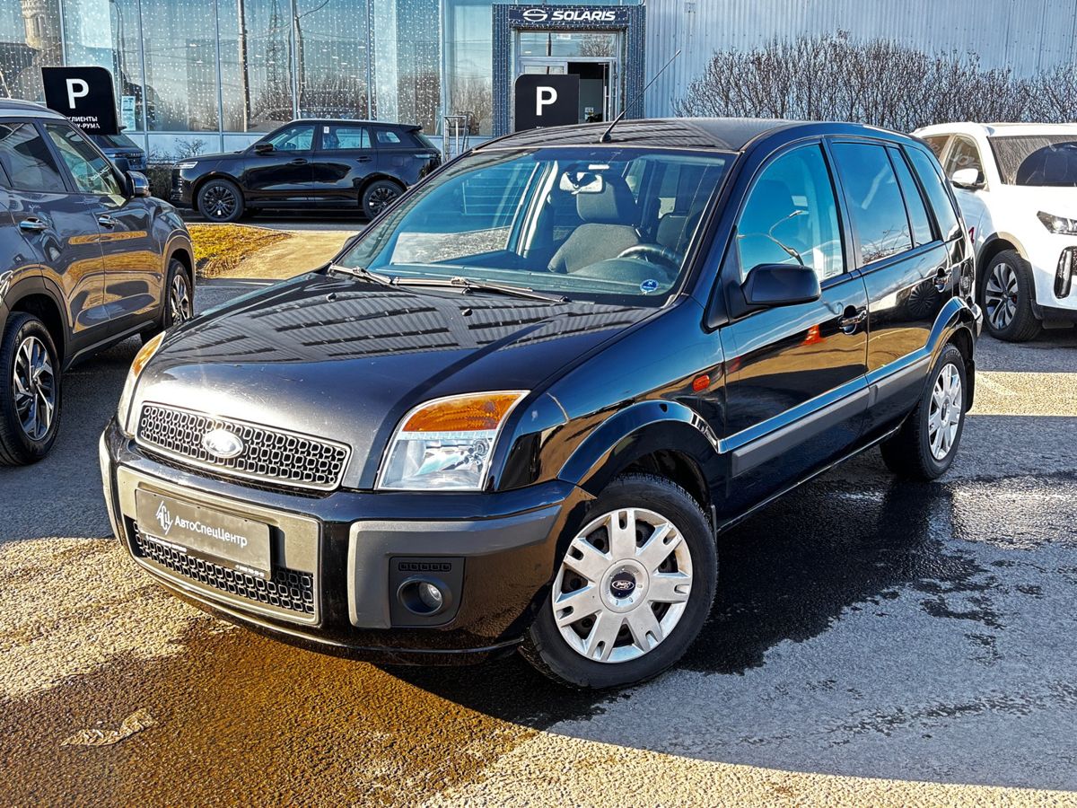 Автомобиль Ford Fusion I [рестайлинг] 1.6 AT (100 л.с.) Elegance Чёрный 2007 с пробегом 187 000 км