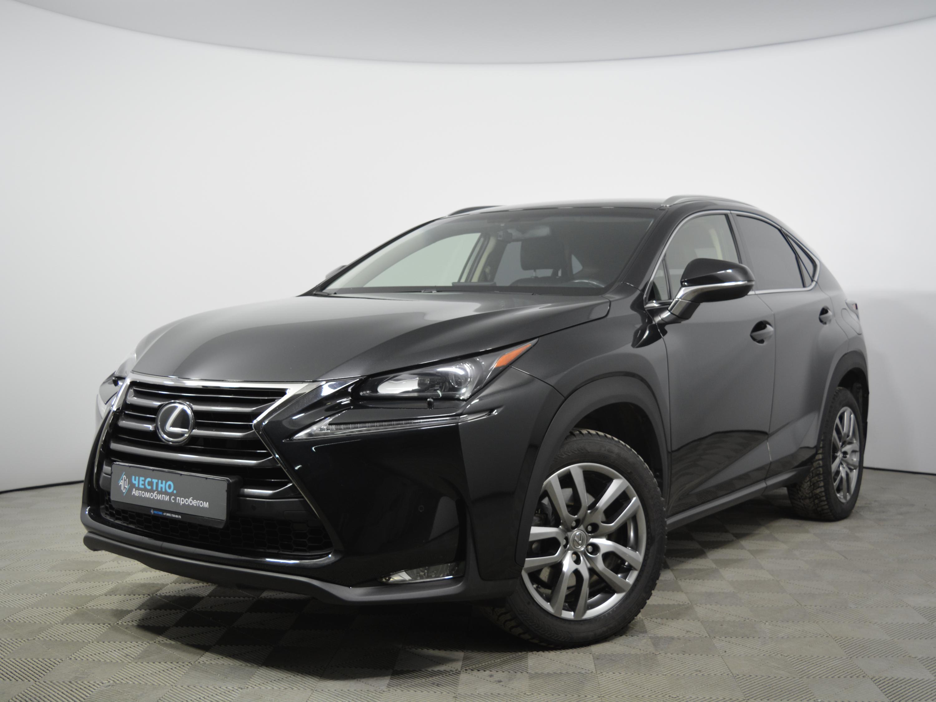 Автомобиль Lexus NX I поколение 2.0 AT 4WD (238 л.с.) Premium Черный 2015 с пробегом 63000 км