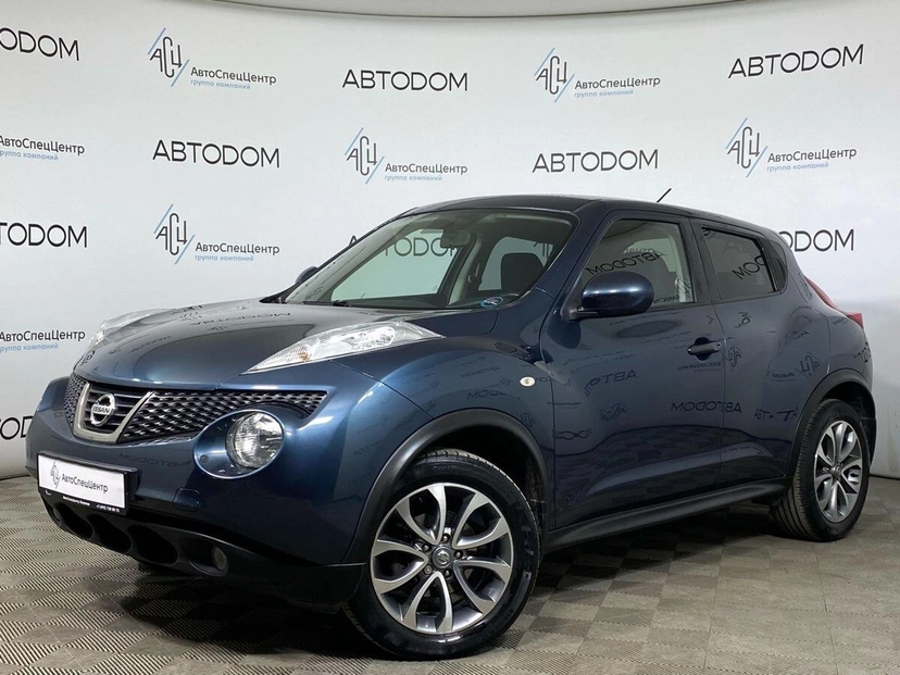 Автомобиль Nissan Juke I поколение (F15) 1.5 CVT (114 л.с.) Base Синий 2013 с пробегом 83 106 км