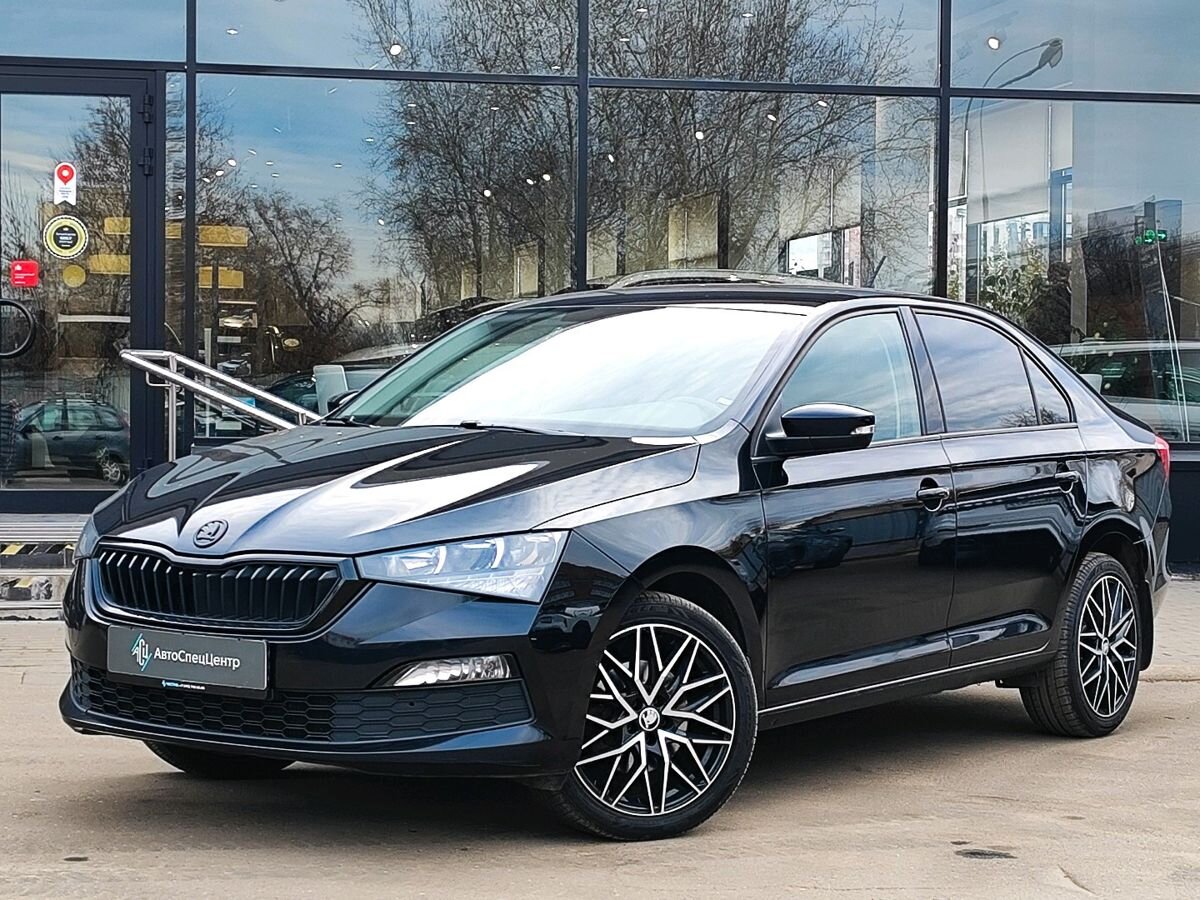 Skoda Rapid II поколение 1.6 AT (110 л.с.) Style Чёрный 2020 с пробегом 96 634 км