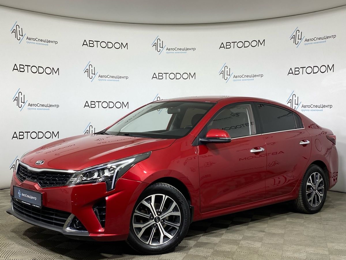 Автомобиль Kia Rio IV [рестайлинг] 1.6 AT (123 л.с.) Premium Красный 2020 с пробегом 99 500 км
