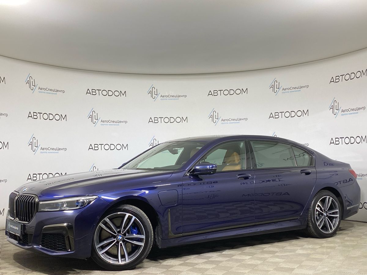 BMW 7 серии VI (G11/G12) [рестайлинг] 745L 3.0hyb AT 4WD (394 л.с.) Base Синий 2019 с пробегом 74 000 км