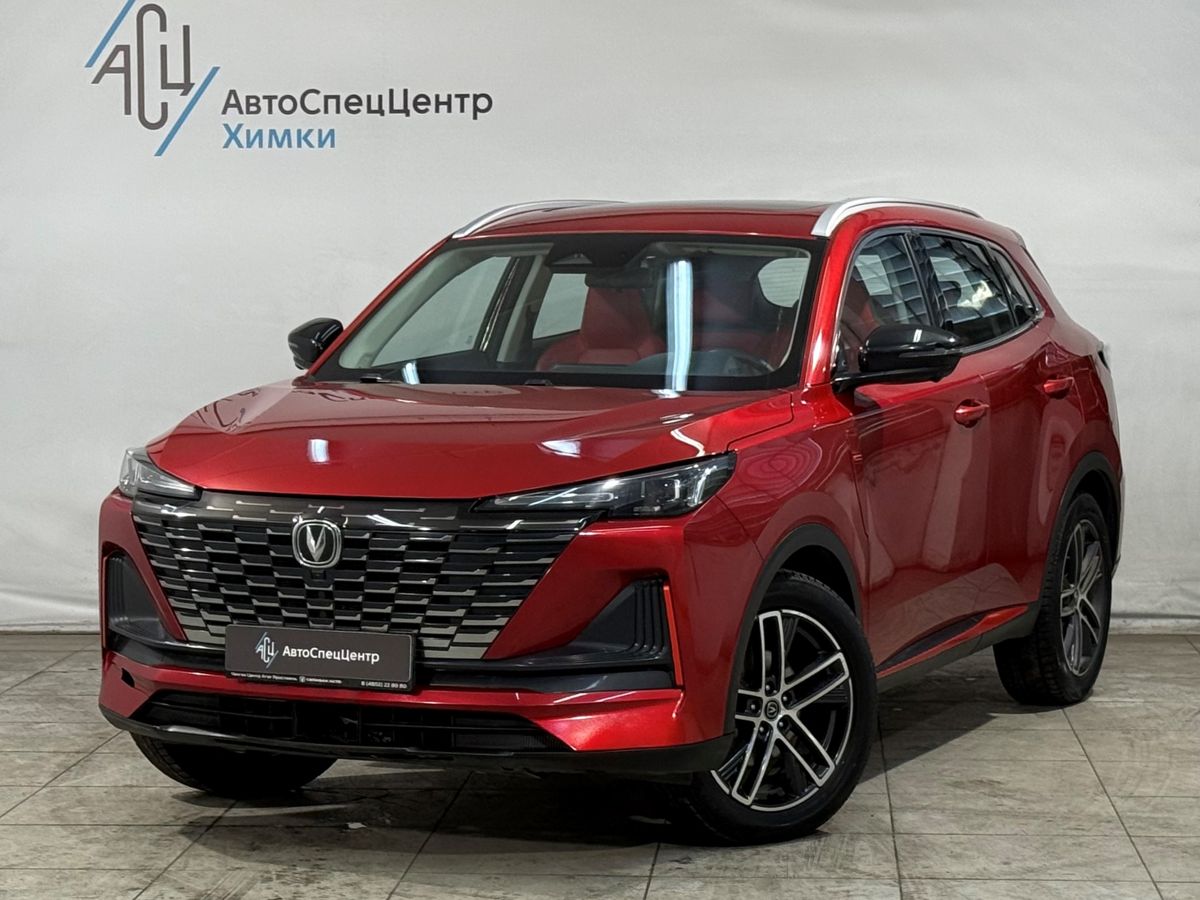 Автомобиль Changan CS55PLUS I [рестайлинг] 1.5 AMT (181 л.с.) Tech Красный 2023 с пробегом 48 000 км