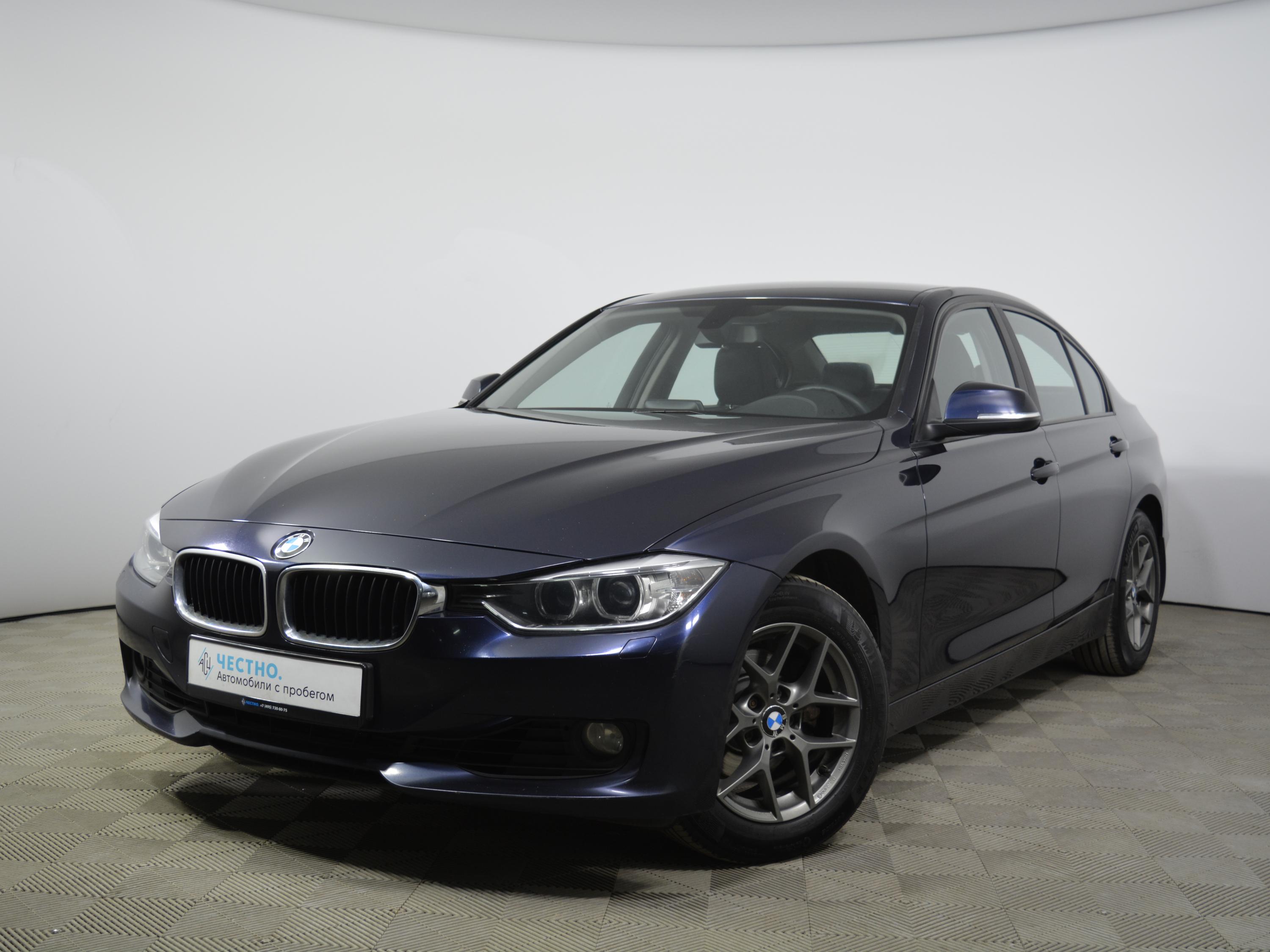 Автомобиль BMW 3 серии VI поколение (F30/F31/F34) 320 2.0 AT (184 л.с.) SE Синий 2014 с пробегом 110750 км