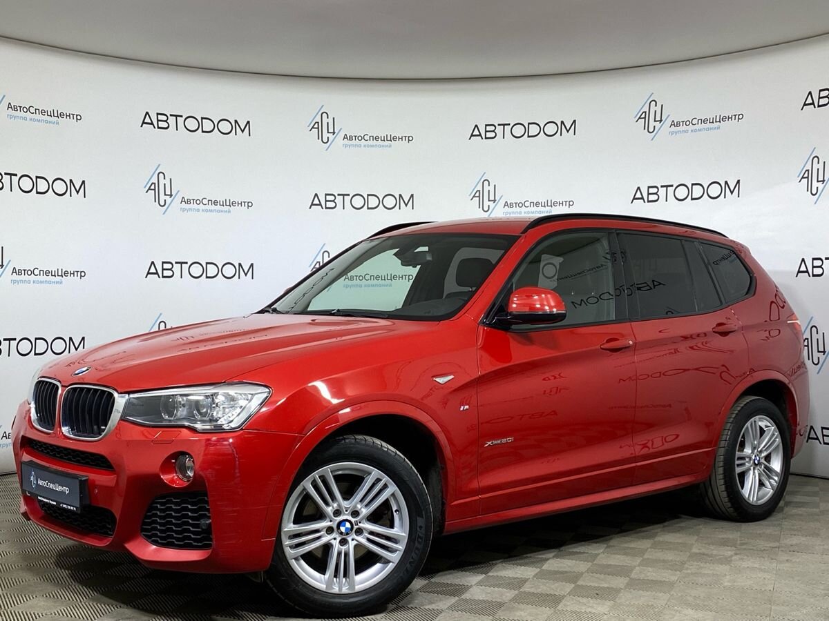 BMW X3 II (F25) [рестайлинг] 2.0 AT 4WD (184 л.с.) M Sport Локальная сборка Красный 2014 с пробегом 200 872 км