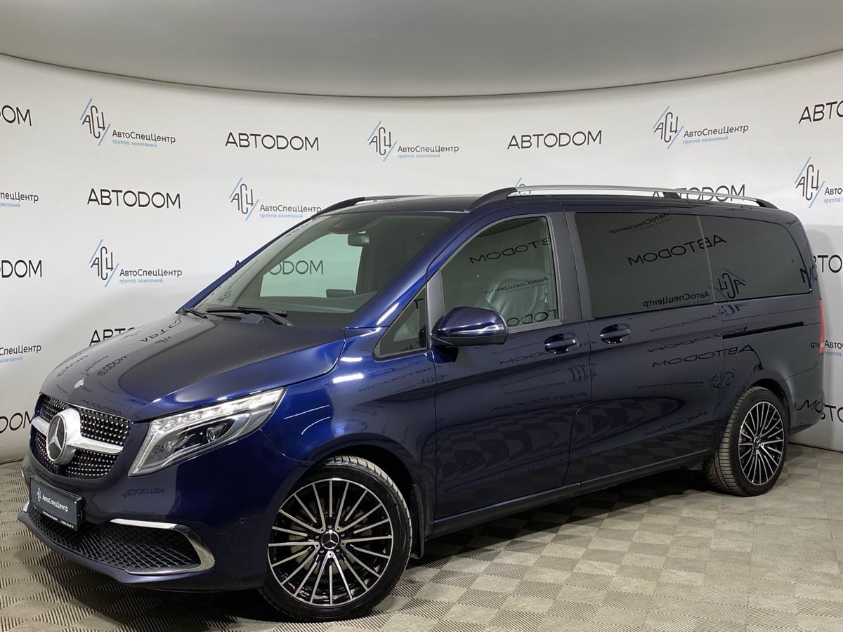 Автомобиль Mercedes-Benz V-Класс II поколение (W447) 250 2.1d AT 4Matic Long (190 л.с.) Base Синий 2016 с пробегом 141 000 км