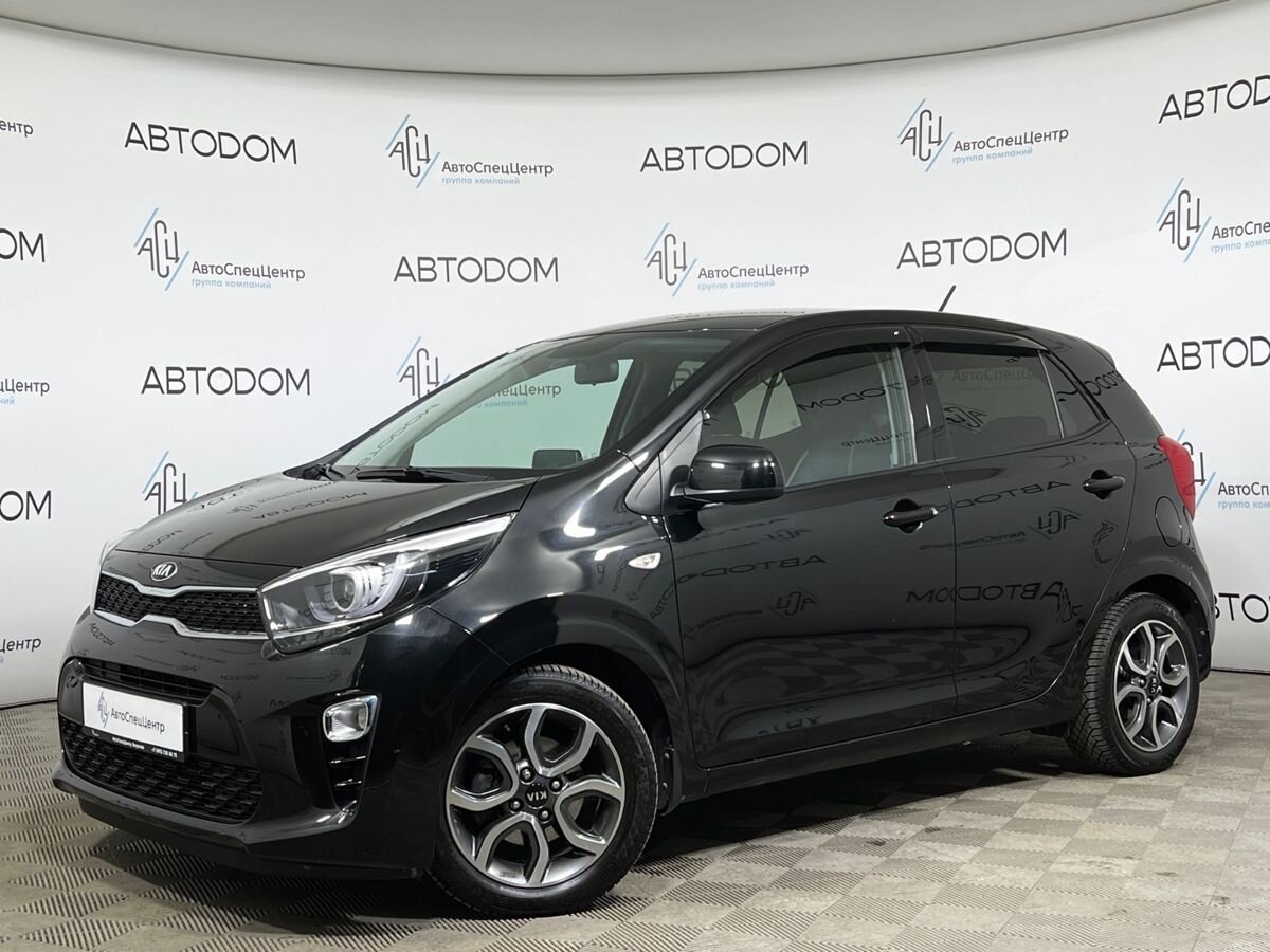 Автомобиль Kia Picanto III [рестайлинг] 1.3 AT (84 л.с.) Style (2021) Чёрный 2021 с пробегом 10 353 км