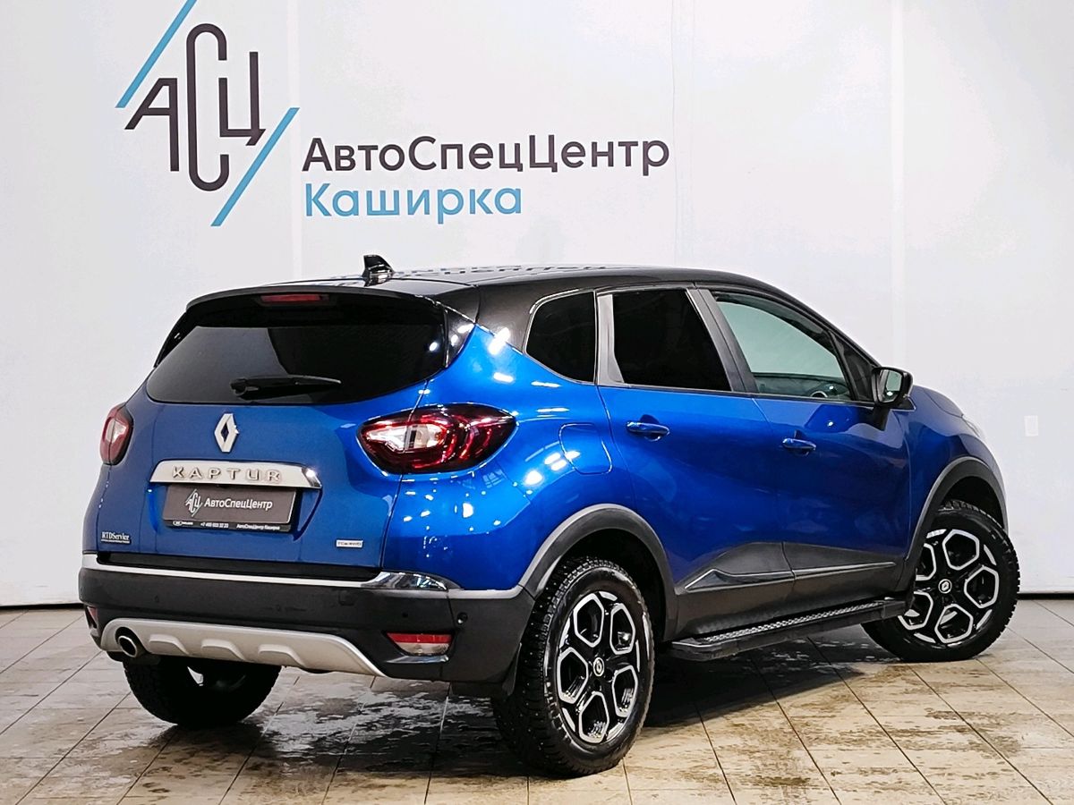 Автомобиль Renault Kaptur I [рестайлинг] 1.3 CVT 4WD (150 л.с.) Style Синий 2021 с пробегом 61 463 км