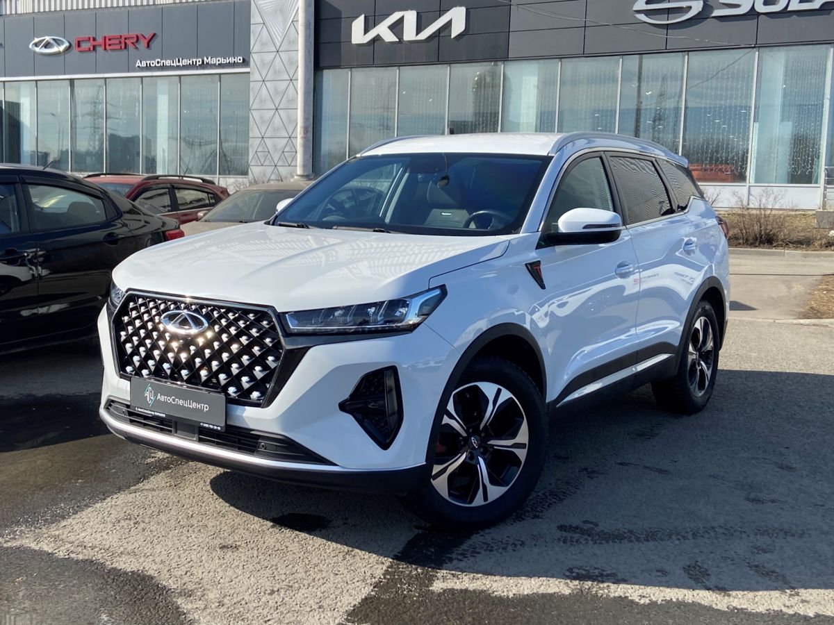Автомобиль CHERY Tiggo 7 Pro Max I поколение 1.6 AMT 4WD (150 л.с.) Prestige Белый 2023 с пробегом 19 100 км