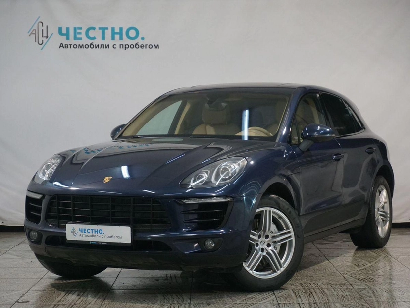 Автомобиль Porsche Macan I поколение S 3.0 AMT 4WD (340 л.с.) S Синий 2015 с пробегом 103 000 км