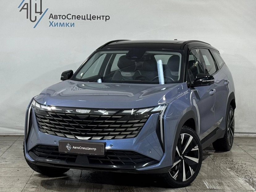 Автомобиль Geely Atlas II поколение 2.0 AMT (200 л.с.) Flagship Sport Синий 2023 с пробегом 48 500 км