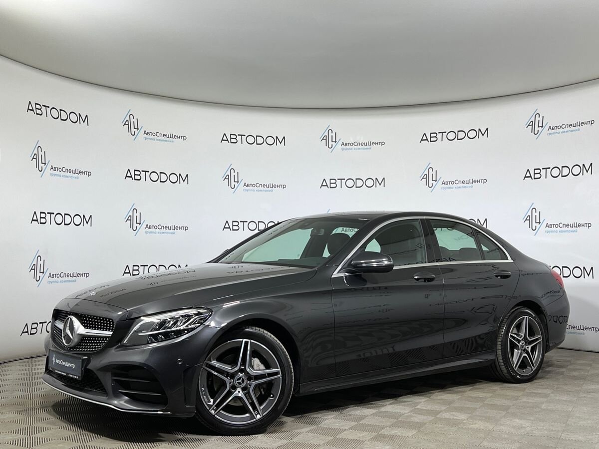Mercedes-Benz C-Класс IV (W205/S205/C205) [рестайлинг] 180 1.5 AT (150 л.с.) Sport Чёрный 2020 с пробегом 76 154 км