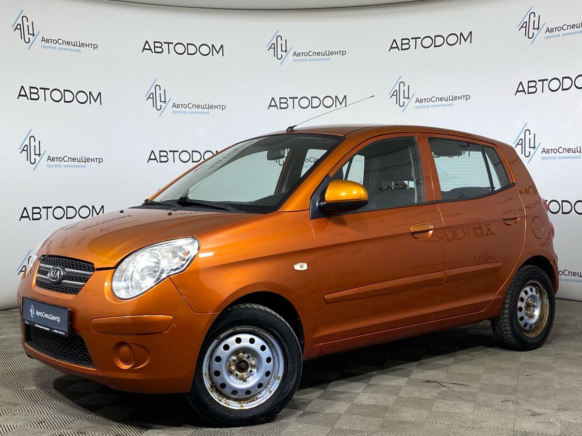 Kia Picanto I [рестайлинг] 1.0 MT (62 л.с.) Base Оранжевый 2009 с пробегом 118 000 км