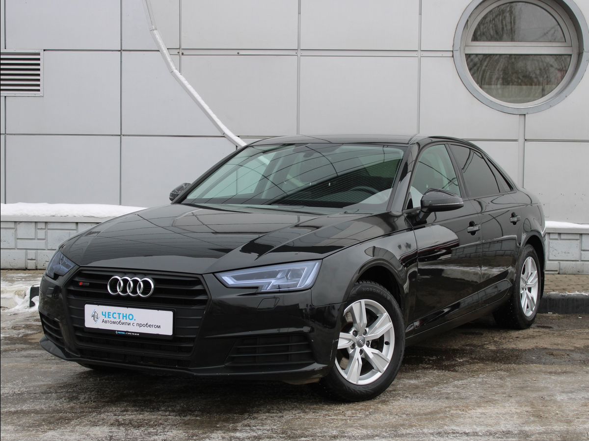 Автомобиль Audi A4 V поколение (B9) 1.4 AMT (150 л.с.) Base Черный 2017 с пробегом 74082 км