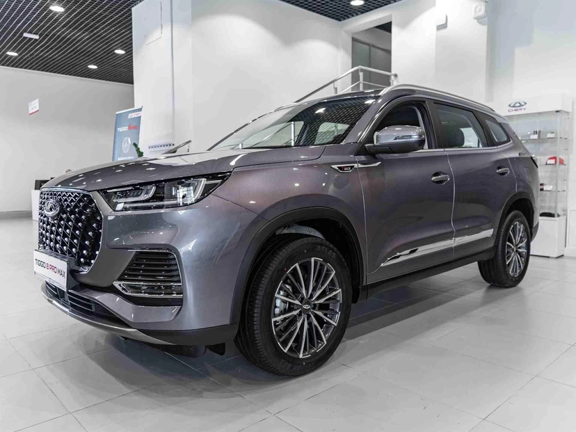 Автомобиль CHERY Tiggo 8 Pro Max I поколение 2.0 AMT 4WD (197 л.с.) Dreamline Серый 2023 новый