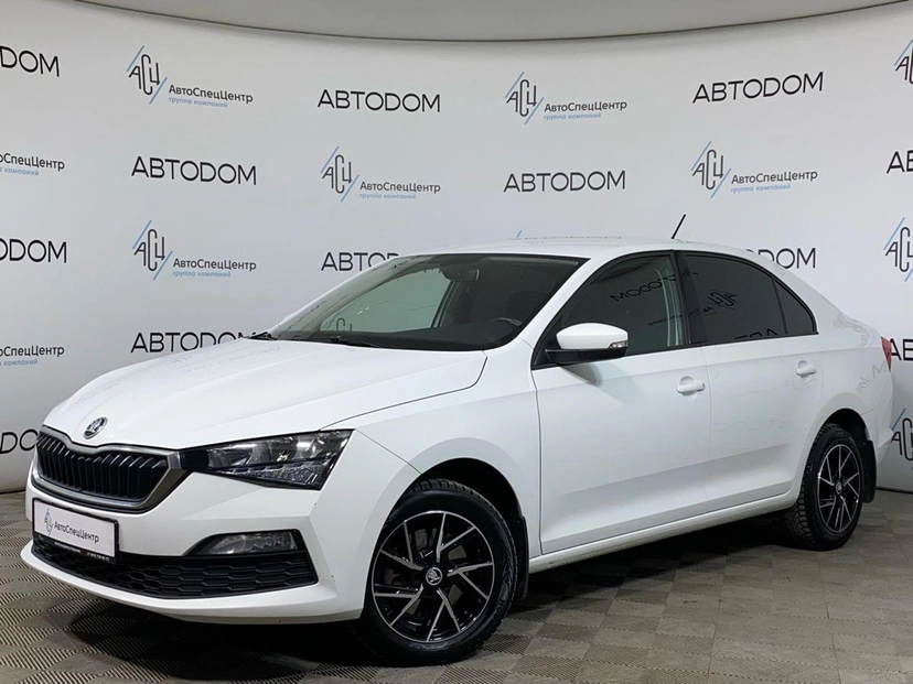 Автомобиль Skoda Rapid II поколение 1.6 AT (110 л.с.) Ambition Белый 2020 с пробегом 149 695 км