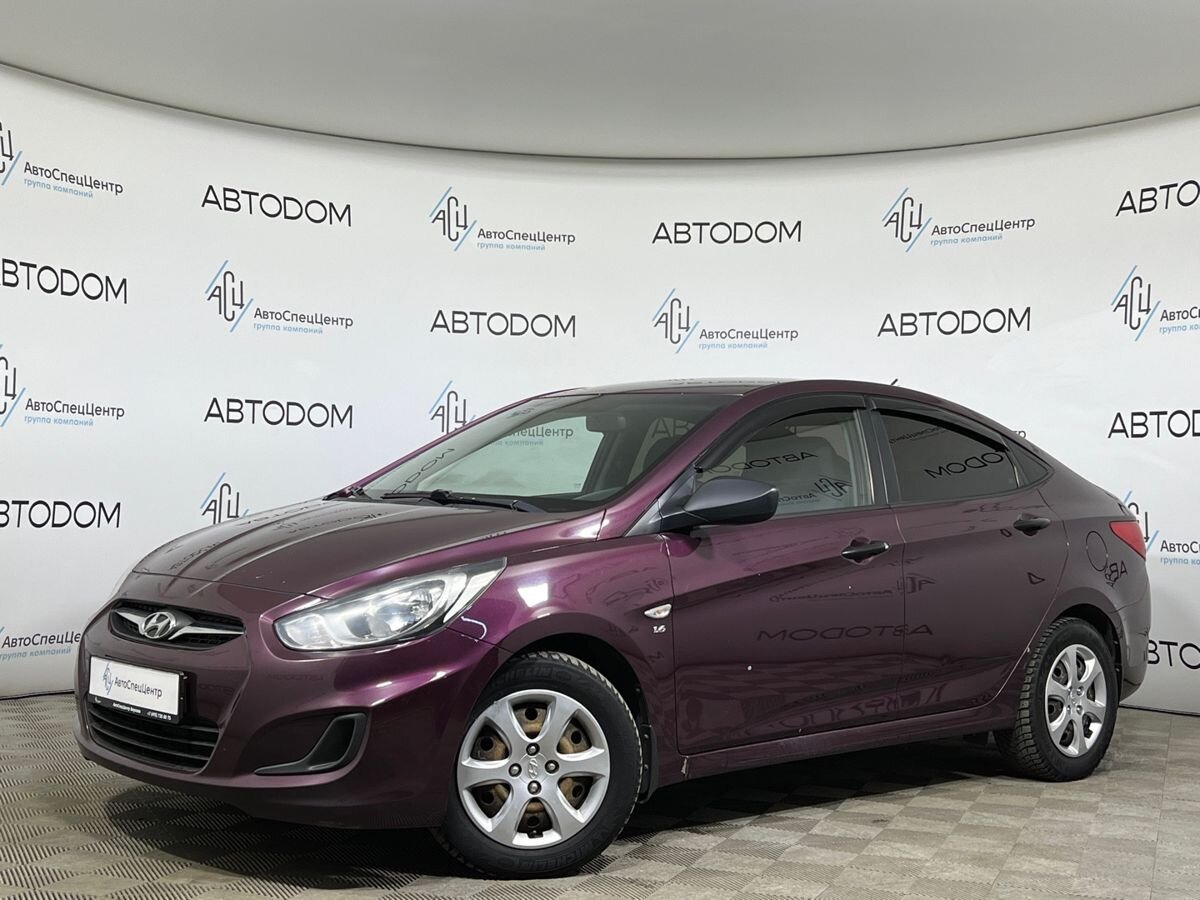 Hyundai Solaris I поколение 1.6 AT (123 л.с.) Comfort Фиолетовый 2013 с пробегом 116 003 км
