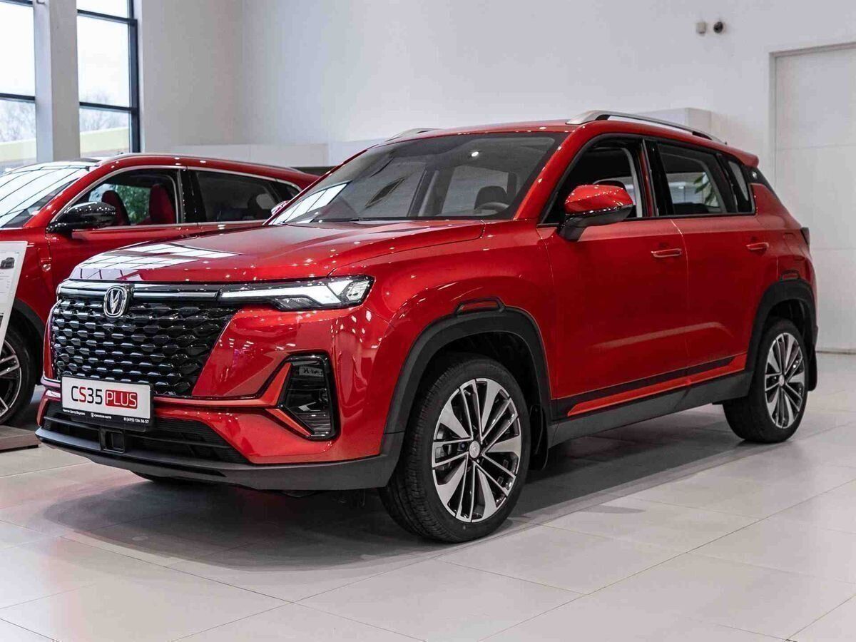 Автомобиль Changan CS35PLUS I [рестайлинг] 1.4 AMT (150 л.с.) Tech Красный 2024 новый