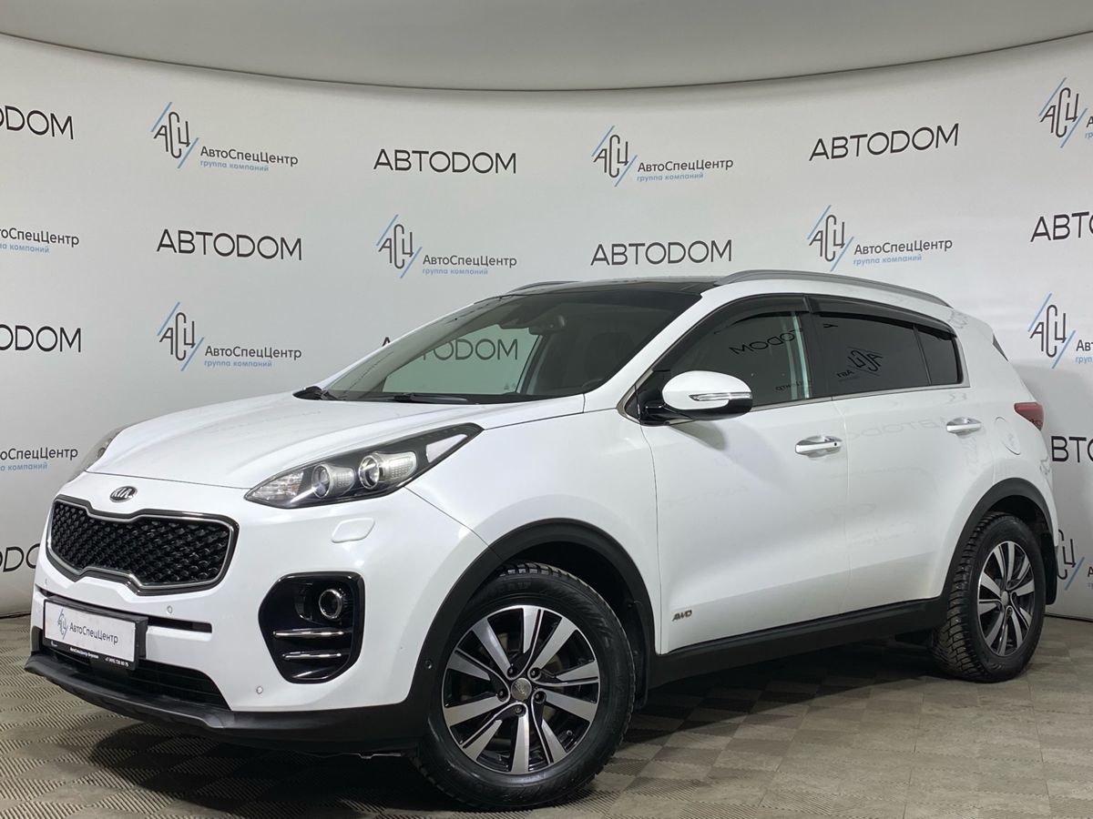 Автомобиль Kia Sportage IV поколение 2.0d AT 4WD (185 л.с.) Premium Белый 2018 с пробегом 259 698 км