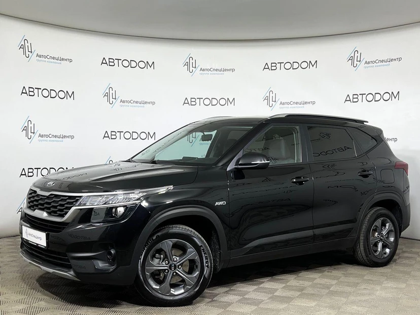 Kia Seltos I поколение 1.6 AT 4WD (121 л.с.) Luxe Чёрный 2020 с пробегом 90 151 км