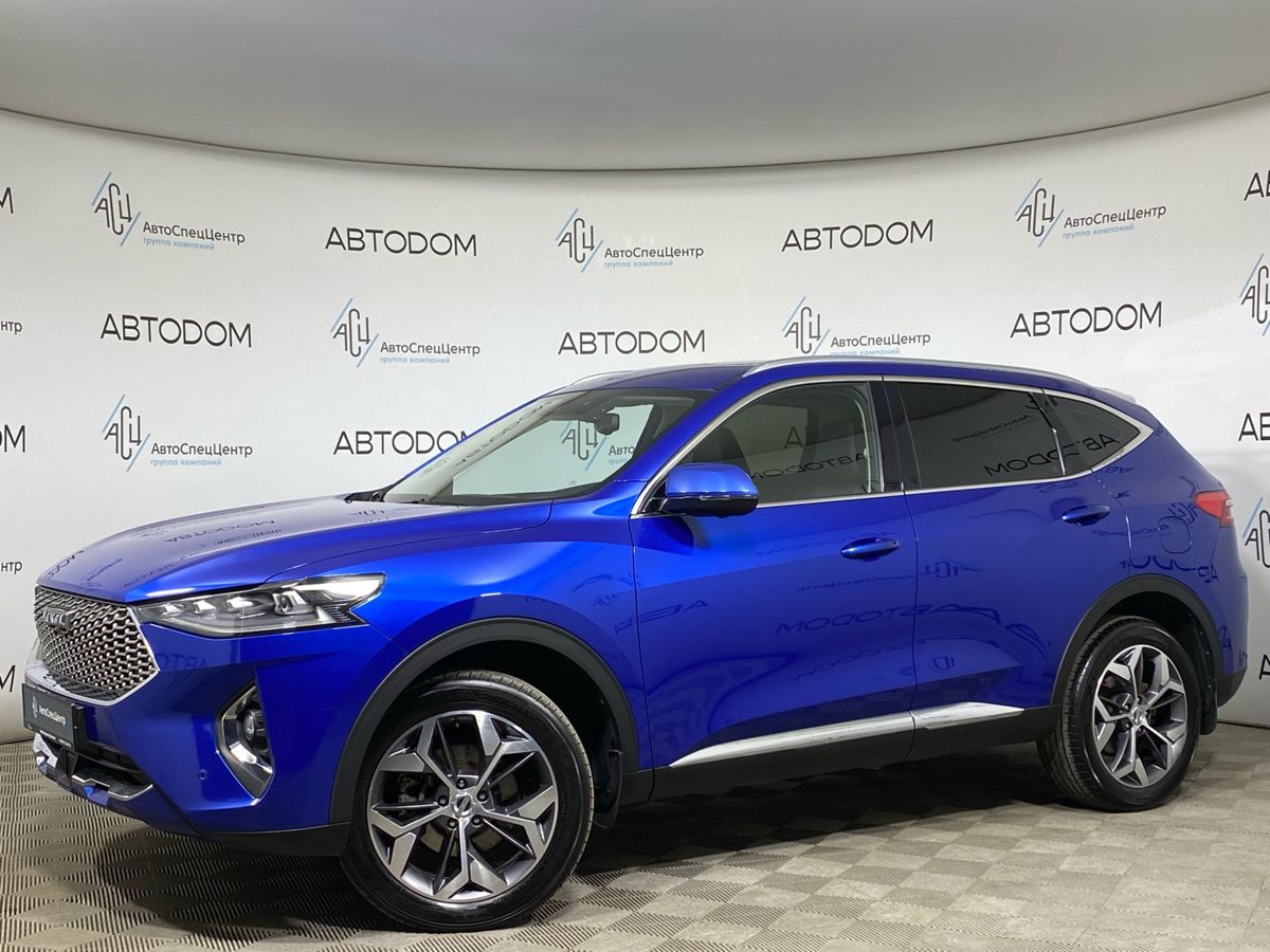 Haval F7 I поколение 2.0 AMT 4WD (190 л.с.) Tech Plus Синий 2020 с пробегом 93 000 км
