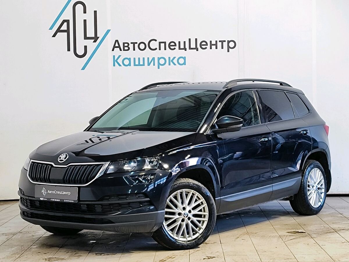 Автомобиль Skoda Karoq I поколение 1.4 AT (150 л.с.) Hockey Edition Чёрный 2021 с пробегом 129 189 км