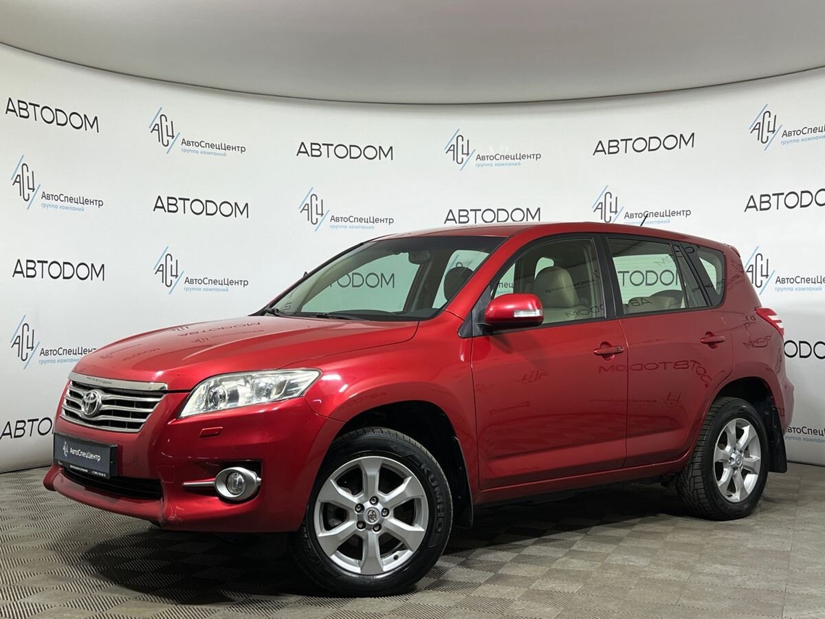 Toyota RAV4 III (XA30) [рестайлинг] 2.0 CVT 4WD (158 л.с.) Престиж Красный 2010 с пробегом 115 000 км