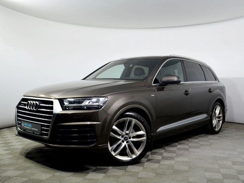 Автомобиль Audi Q7 II поколение (4M) 3.0d AT 4WD (249 л.с.) Sport Коричневый 2019 с пробегом 82 485 км