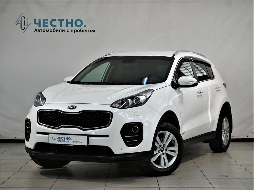 Автомобиль Kia Sportage IV поколение 2.0 AT 4WD (150 л.с.) Prestige Белый 2018 с пробегом 82 022 км