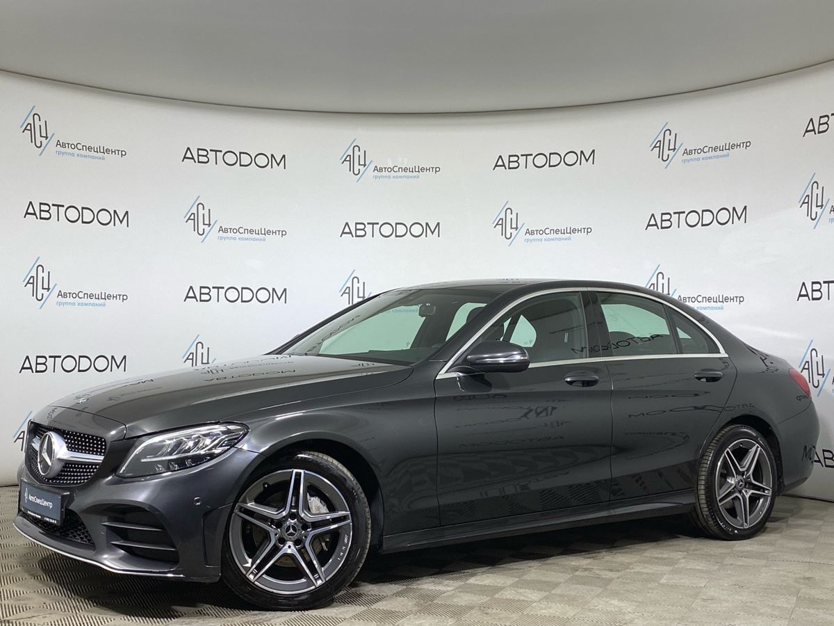 Mercedes-Benz C-Класс IV (W205/S205/C205) [рестайлинг] 180 1.5 AT (150 л.с.) Sport Чёрный 2020 с пробегом 76 154 км