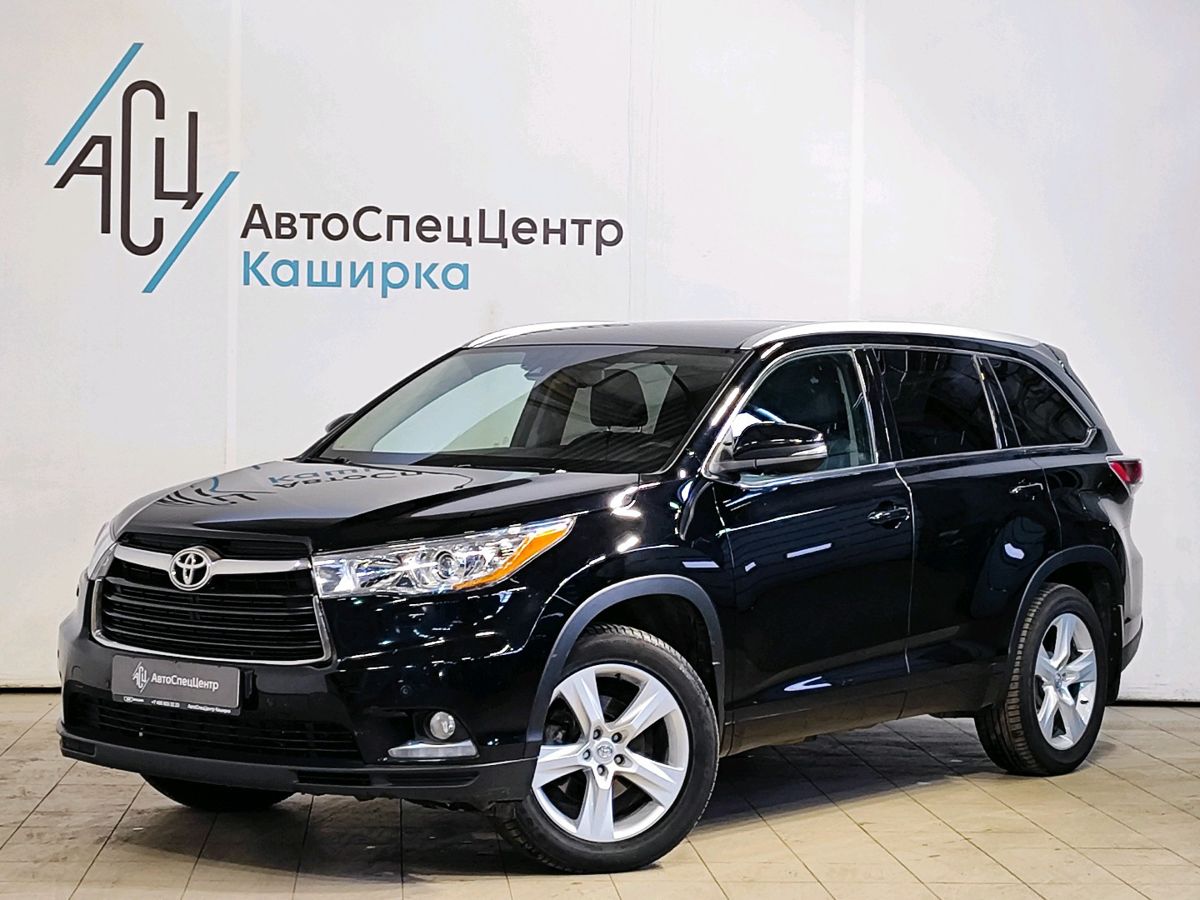 Toyota Highlander III поколение 3.5 AT 4WD (249 л.с.) Luxe Чёрный 2014 с пробегом 205 577 км